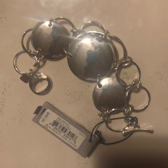 Robert Lee Morris Jewelry - ❤️Signed Robert Lee Morris Silver Hammered Bracelet - Artistic! New with Tags